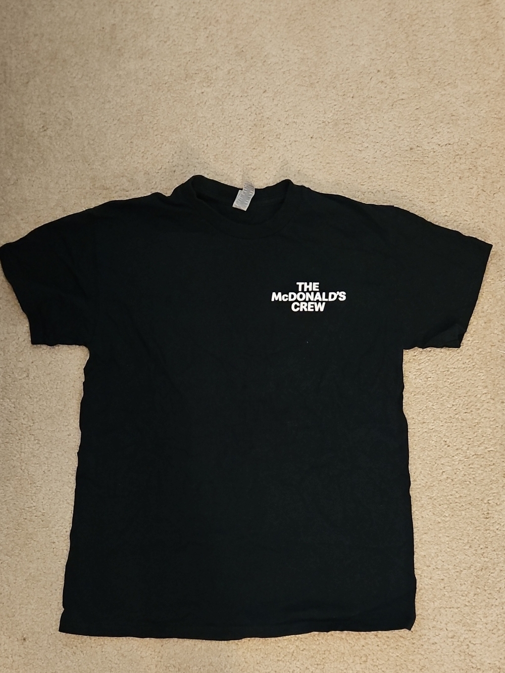 McDonald's Black Short-Sleeve Tee with White Logo